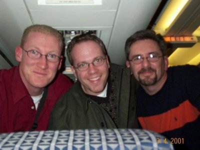 Darrell Evans and Nate with DJ in 2003